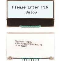 Newhaven Display International Character Display Modules LCD COG NHD Series 16x2 FSTN + Transflect 4-Bit SPI