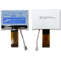 Newhaven Display International Chip on Glass- Graphic;128x65 Pix;59x42x5.9;STN-GRAY;Transflect;Serial/Parallel