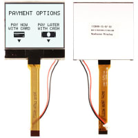 Newhaven Display International Chip on Glass- Graphic;160 x 100 Pixels;50 x 45 x 4;FSTN (+);Transflective;I2C