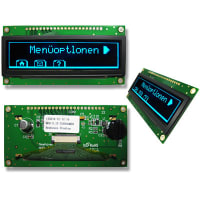 Newhaven Display International OLED Display, Graphic, 256x64 Pixels, 8-bit/12C/SPI, 3V, Blue