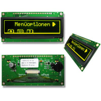 Newhaven Display International OLED Display, Graphic, 256x64 Pixels, 8-bit/12C/SPI, 3V, Yellow