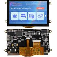 Newhaven Display International TFT Display, Module, HDMI Interface, 5inch Screen, 800x480 Pixels, Capacitive