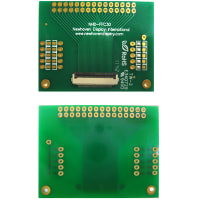 Newhaven Display International 30 pin FFC to thru hole adapter;52mm x 40mm