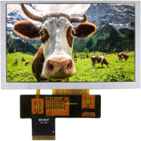 Newhaven Display International 5.0 inch IPS TFT 800x480 px