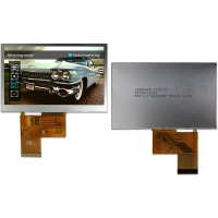 Newhaven Display International TFT LCD Display, 4.3 in, 480x272, LED Driver, No Touch, TFT Displays Series