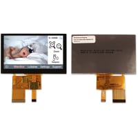 Newhaven Display International TFT LCD Display, 4.3in, 480x272, Sunlight Read, TFT Displays Series