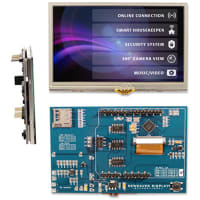 Newhaven Display International TFT LCD Module, Premium Resistive, Arduino Shield, TFT Displays Series