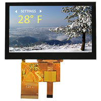 Newhaven Display International Premium TFT Capacitive Touch Panel 480 x 272 Pixels