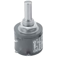 Nidec Copal Electronics Potentiometer, 1080 degree angle, manual 3 turn wirewound, .5% linearity, 13mm