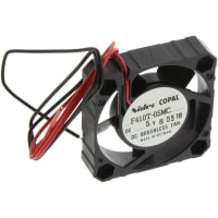 Nidec Copal Electronics Brushless DC Fan, 40X40X10mm, 5V DC, .15m3/min flow, 23 Pa, 18db, sleeve bearing