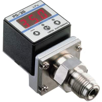 Nidec Copal Electronics Pres gauge, -100~100kPa, cmpnd, swtch PNP, crrsv gases/lqds, R1/4, stem mount