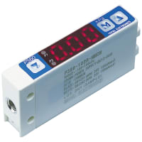 Nidec Copal Electronics Pres switch w/gauge, -100~100kPa, cmpnd, NPN, non-corrsiv gases, M5 port, socke