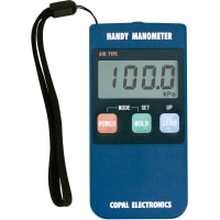 Nidec Copal Electronics Handheld manometer, compound, -100~1000kPa, non-corrosive gases, M5 female por