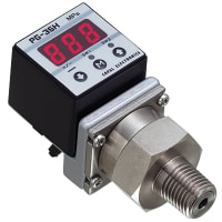 Nidec Copal Electronics Pres gauge, -.1~35 MPa, cmpnd, swtch NPN, crrsv gases/lqds, R1/4 port, cabl lea