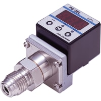 Nidec Copal Electronics Pres gauge, -100~100kPa, cmpnd, swtch NPN, crrsv gases/lqd, 9/16-18UNF, cbl lea