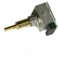 Nidec Copal Electronics Optical Encoder, 25 P/R rez, sq wave, socket, detent, double shaft push switch