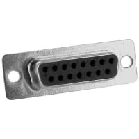 Northern Technologies Connector d-sub standard receptacle 15 solder cup socket cont tin plated shell