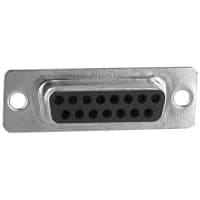 Northern Technologies Connector d-subminiature receptacle housing tin plated for 15 crimp socket cont