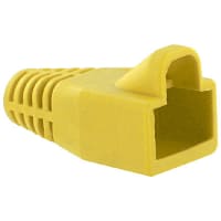 Northern Technologies Connector accessory modular plug yellowstrain relief boot for rj45 plug cat 5