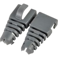 Northern Technologies Connector accessory modular plug dark gray snap-on strain relief boot rj45 cat5