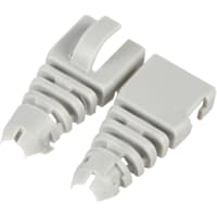 Northern Technologies Connector accessory modular plug lt gray snap-on strain relief boot rj45 cat 5