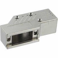 Northern Technologies D-Sub Hood, 9 Position, 90 Deg Exit, Metal, 10.16mm Cbl Dia, CMR Series