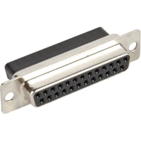 Northern Technologies CONNECTORS, D-SUB, DC SERIES, CRIMP, NICKEL, 25 POS, FEMALE