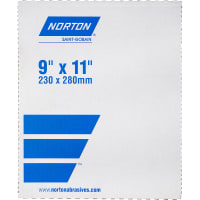 Norton Metalite Cloth Sheet P180 Grit K225 Aluminum Oxide, 9 x 11 In.