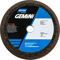 Norton Gemini Non-Reinf Portable Snagging Wheel >3in. 37C16-P T11, 6 x 2 x 5/8 In.