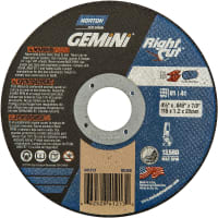 Norton Gemini RightCut Right Angle Cut-Off Wheel, 4-1/2 x .045 x 7/8 Inch