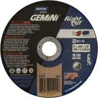 Norton Gemini RightCut Right Angle Cut-Off Wheel, 6 x .045 x 7/8 Inch