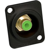 Amphenol Audio RCA SERIES FEMALE PANEL GREEN