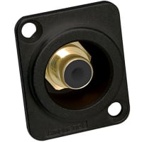 Amphenol Audio RCA SERIES FEMALE PANEL BLACK