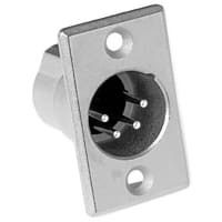 Amphenol Audio METAL PANEL MOUNT GLD CONT 4 PIN