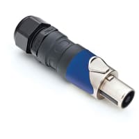 Amphenol Audio 4 Pole Loudspeaker Cable Connectors, High Power Screw Contacts Included, Metal, 