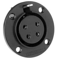 Amphenol Audio PLASTIC PANEL MOUNT 6 PIN