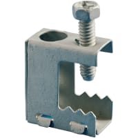 nVent CADDY Beam Clamp, Spring Steel, 1 Rod 1/4", 2 Rod #10, 1/2" Max Flange, BC Series