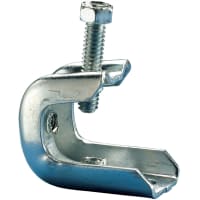 nVent CADDY Beam Clamp, Steel, Electrogalvanized, 2 Rods 1/4", Max Flange, BC Series