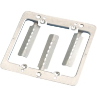 nVent CADDY Low Voltage Mounting Plate with Screws, 2 Gang