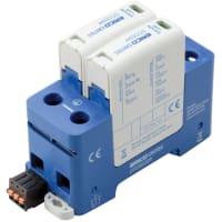 nVent ERICO Surge Protection, DIN Rail Mounted, Class II, 120V, 2 Phase, SCCR 200kA, D2T Series