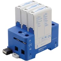 nVent ERICO 220V/380V to 277V/480V Wye, 3-Wire + Gnd, 100kA/Module, DIN Rail Mount, Local F