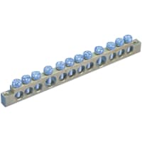 nVent ERIFLEX Terminal Block Accessory, Brass Busbar, 12 Connectors, 4.72" L., 250A, EB Series