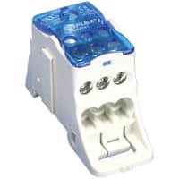 nVent ERIFLEX Distribution Block, Single Pole, 255A, UL, 1 Line, 6 Load Connections, UD Series