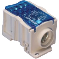 nVent ERIFLEX Distribution Block, Single Pole, 335A, UL, 1 Line, 12 Load Connections, UD Series