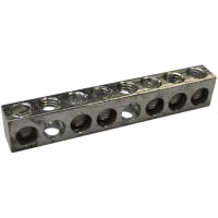 nVent ERIFLEX Earthing & Neutral Busbar 6 Outputs Tinned Aluminum