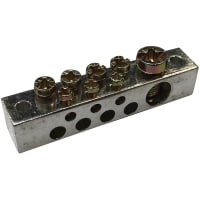 nVent ERIFLEX Earthing & Neutral Busbar Double 8 Outputs Tinned Aluminum