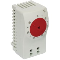 nVent HOFFMAN Cooling Temperature Control Switch, Closed, Celsius, Lt. Grey, Plastic, 2.36x1.30x1.62