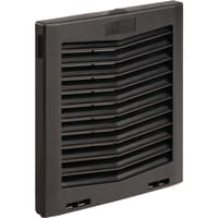 nVent HOFFMAN Cooling Filter Fan; Exhaust Grille; Side-Mount; NEMA 12; IP54; Black