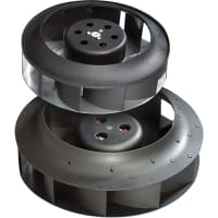 nVent HOFFMAN Cooling IMPELLER;133MM;115V;50/60HZ;125/140 CFM;2725/3150 RPM;.2/.3A;54IN LEAD/CAP INCL