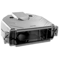 Amphenol Commercial (Amphenol CS) Hood D-Sub 50STDPos 78HDPos STRExit 17E Series MetallizedPlastic 0.726In.CblDia